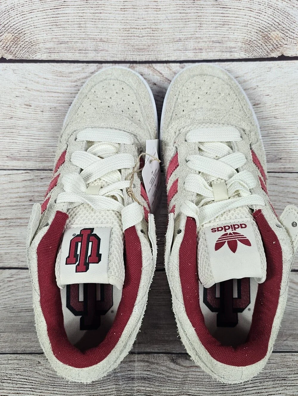 Adidas Forum Low CL NCAA Indiana Hoosiers Low Top HQ7482 Size 9 NWOB